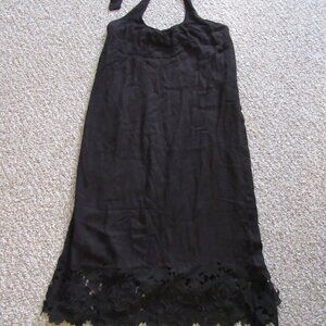 Ella Moss Black Halter Maxi Dress Size Medium